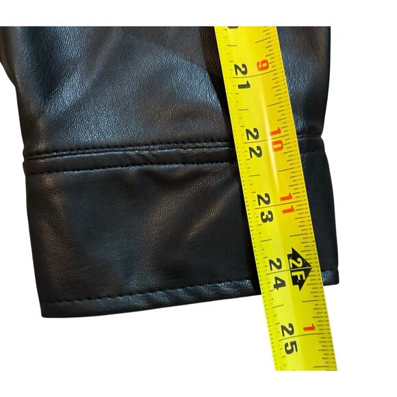 Zara Faux Leather Snap Up Jacket - Picture 11 of 13